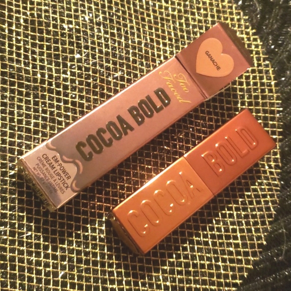 💙🌟🧚♀️GANACHE Too Faced Cocoa Bold Chocolate Lipstick NWT - Picture 4 of 5